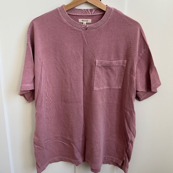 Madewell Garment-Dyed Oversized Pocket Tee - Picture 1 of 3